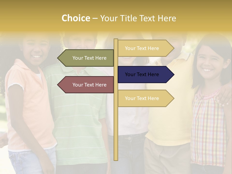 Clip Art Illustration Boy PowerPoint Template