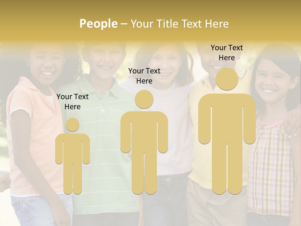 Clip Art Illustration Boy PowerPoint Template