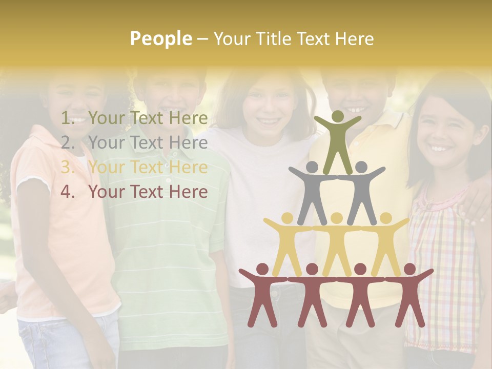 Clip Art Illustration Boy PowerPoint Template