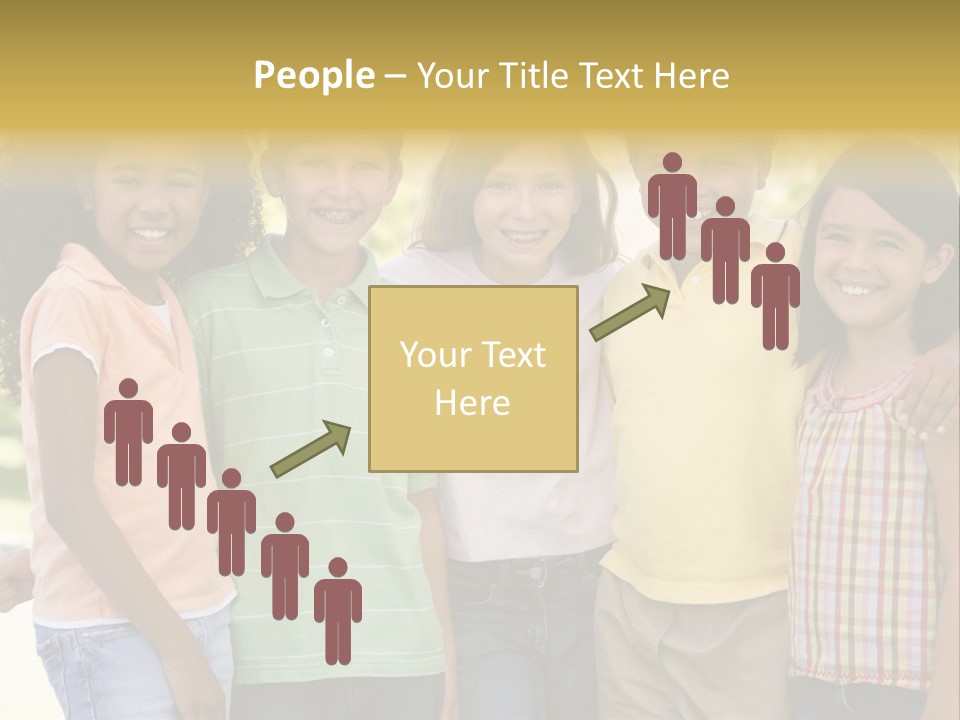 Clip Art Illustration Boy PowerPoint Template