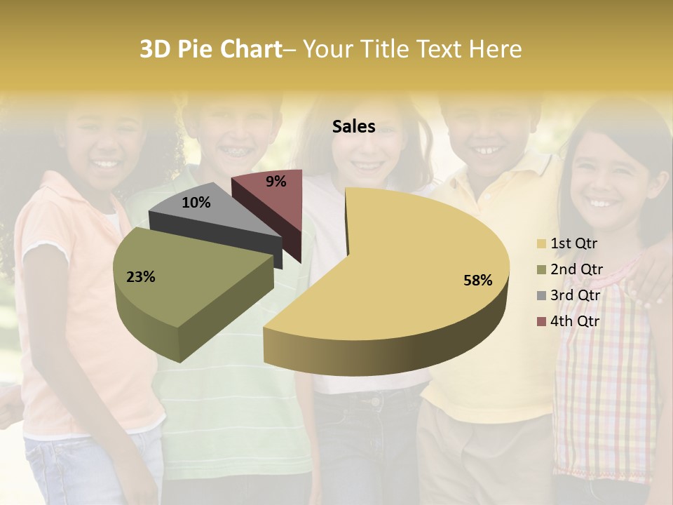 Clip Art Illustration Boy PowerPoint Template