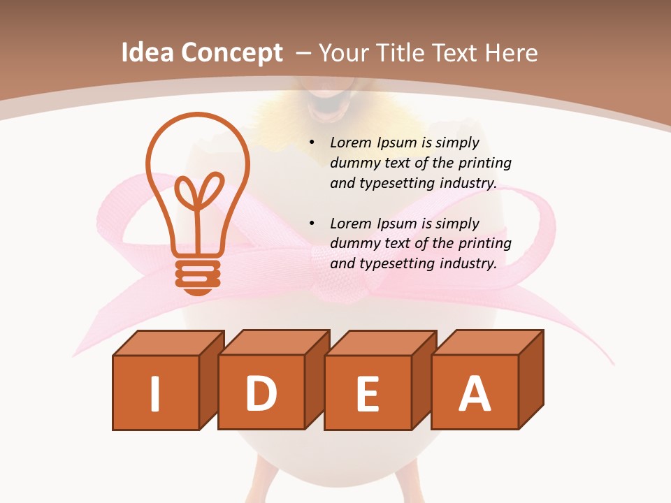 Young Obese Boy PowerPoint Template