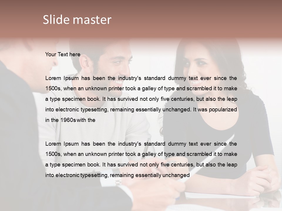 Male Sleeping Child PowerPoint Template