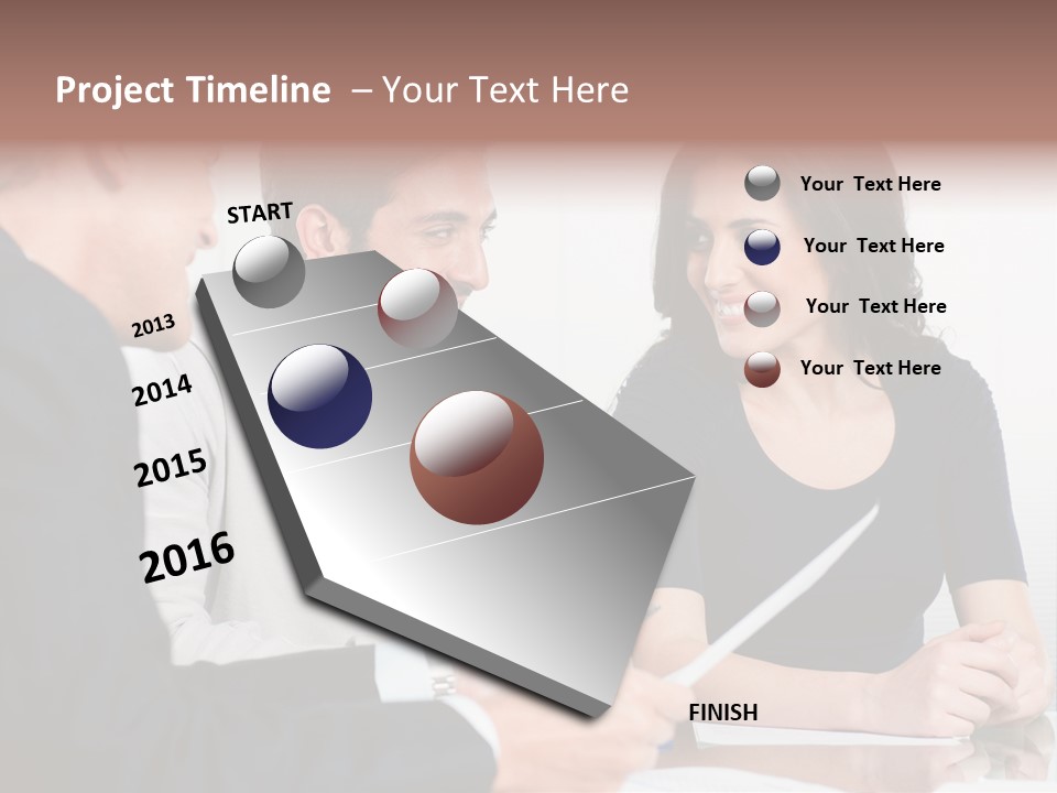 Male Sleeping Child PowerPoint Template