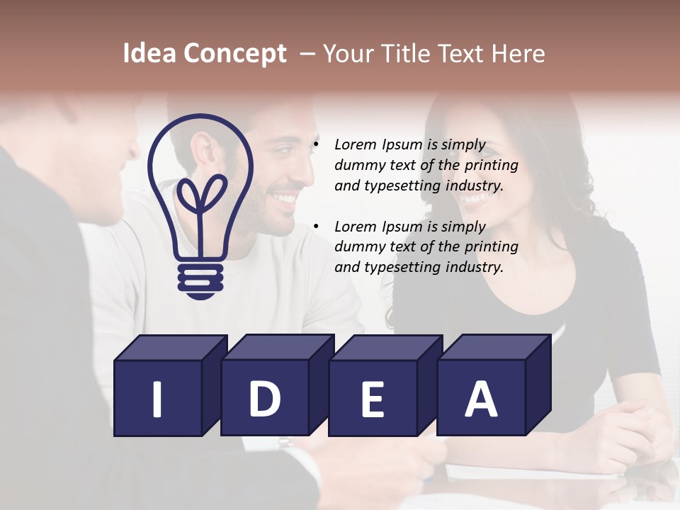 Male Sleeping Child PowerPoint Template