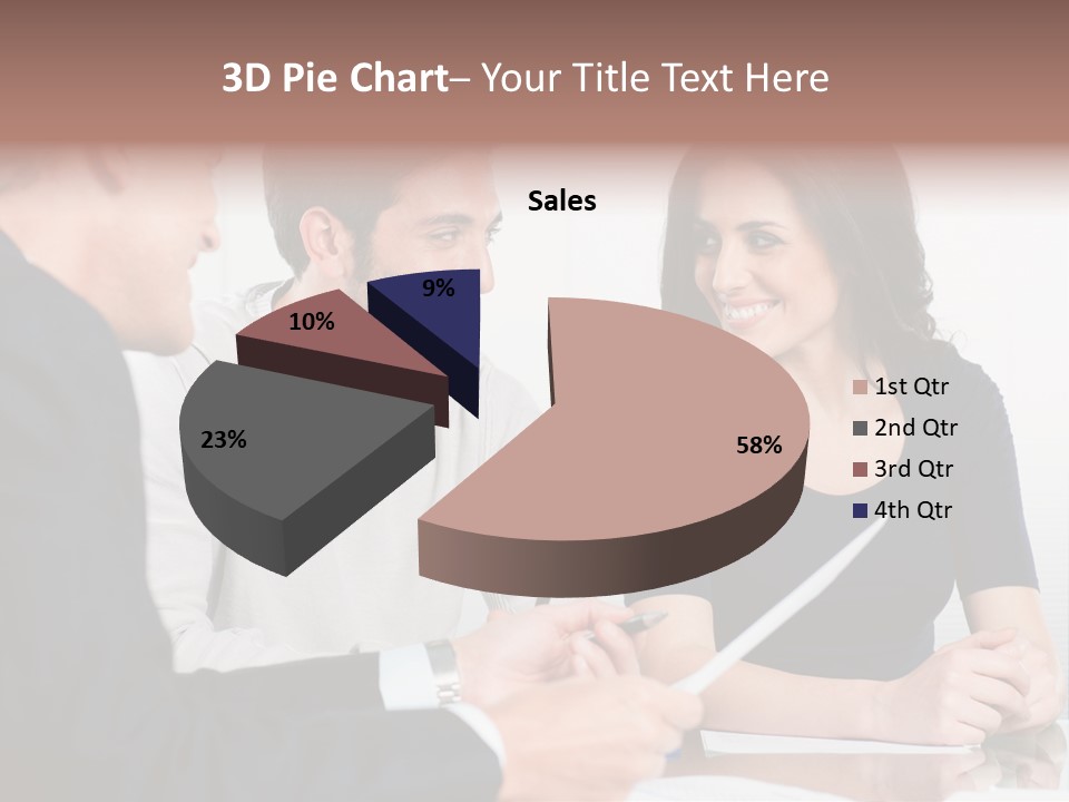 Male Sleeping Child PowerPoint Template