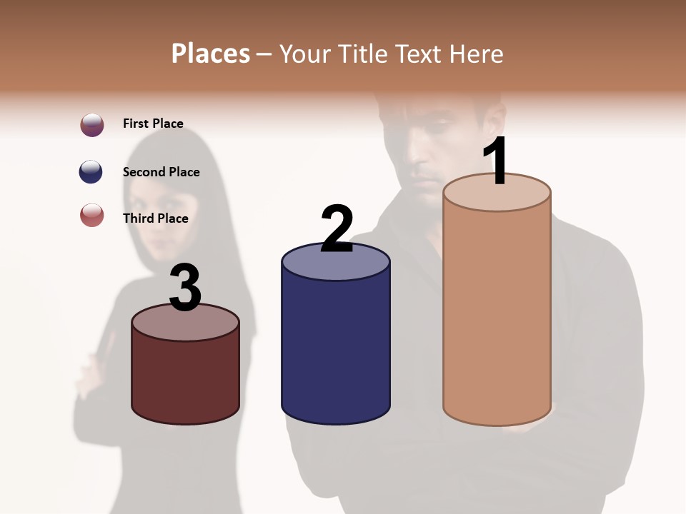 Fat Sleeping Cutout PowerPoint Template