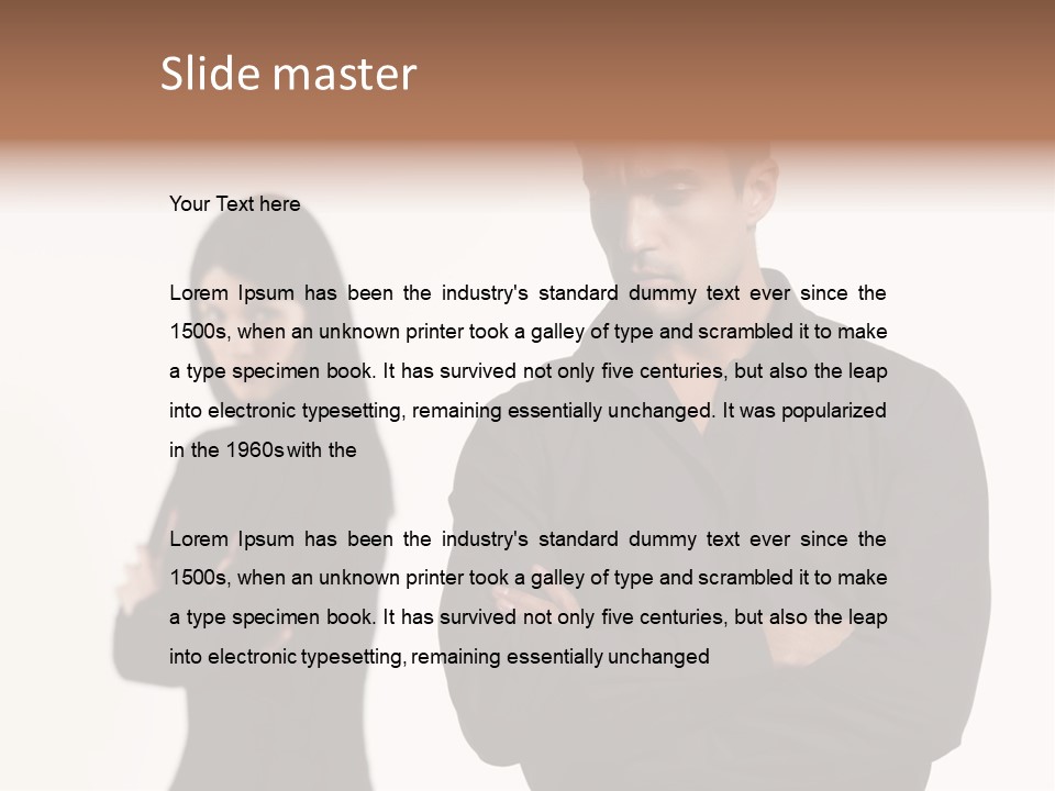 Fat Sleeping Cutout PowerPoint Template