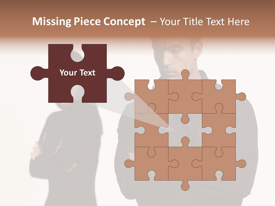 Fat Sleeping Cutout PowerPoint Template