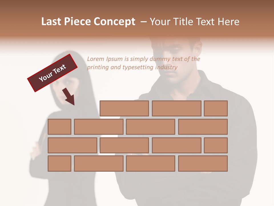Fat Sleeping Cutout PowerPoint Template