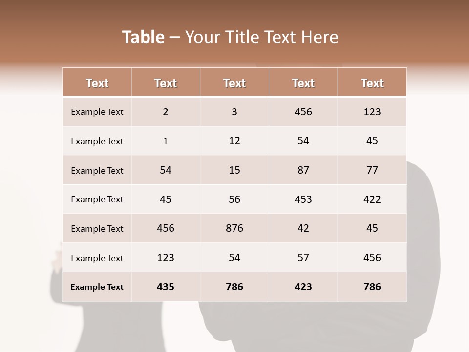 Fat Sleeping Cutout PowerPoint Template