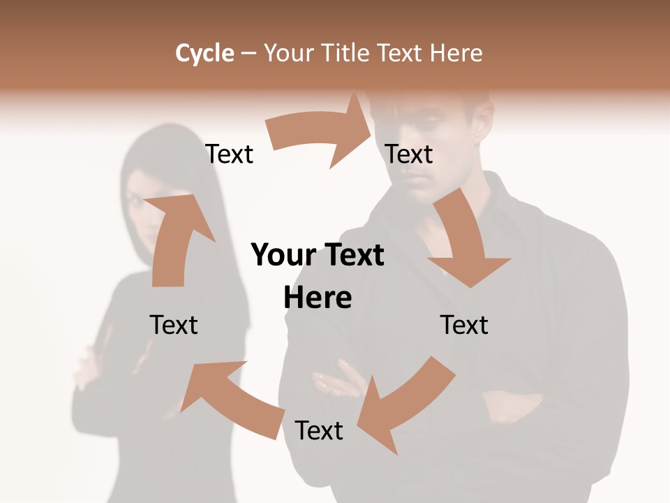 Fat Sleeping Cutout PowerPoint Template