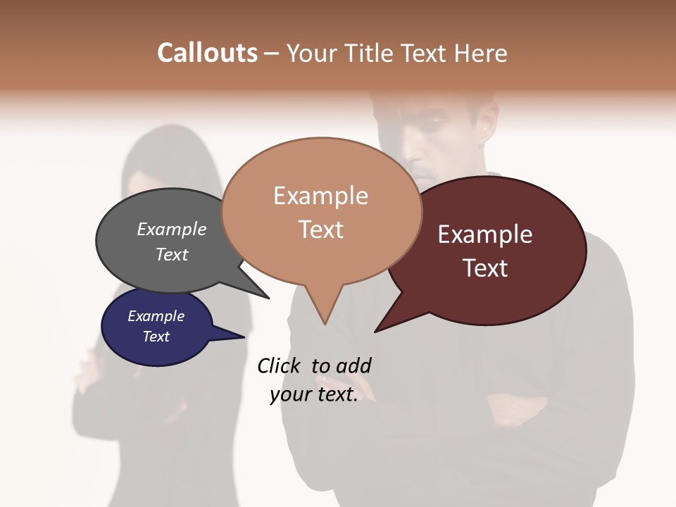 Fat Sleeping Cutout PowerPoint Template