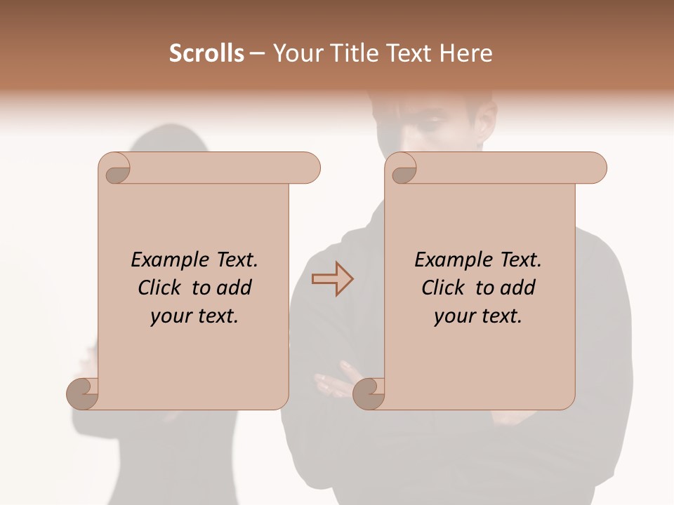 Fat Sleeping Cutout PowerPoint Template