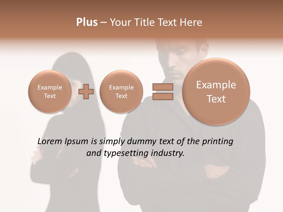 Fat Sleeping Cutout PowerPoint Template