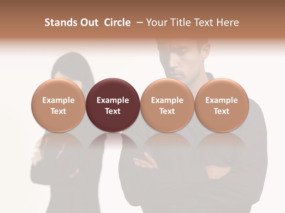 Fat Sleeping Cutout PowerPoint Template