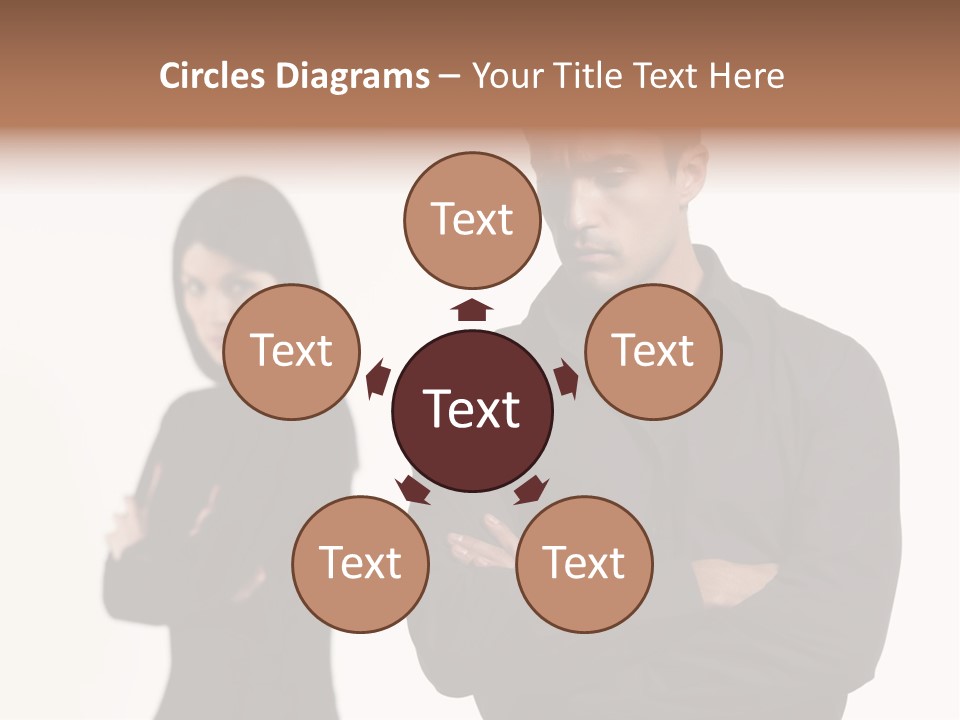 Fat Sleeping Cutout PowerPoint Template