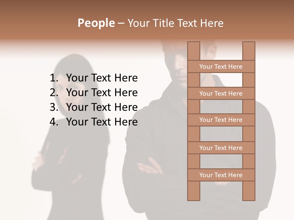 Fat Sleeping Cutout PowerPoint Template