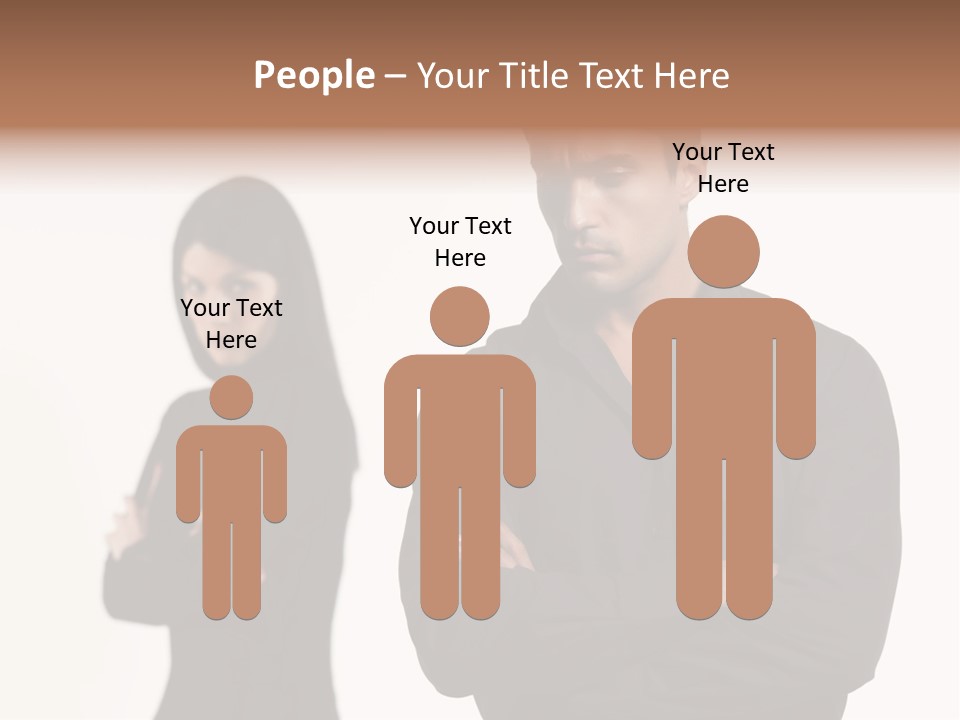 Fat Sleeping Cutout PowerPoint Template