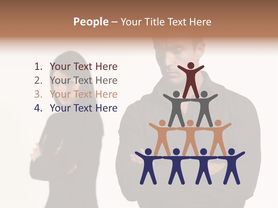 Fat Sleeping Cutout PowerPoint Template