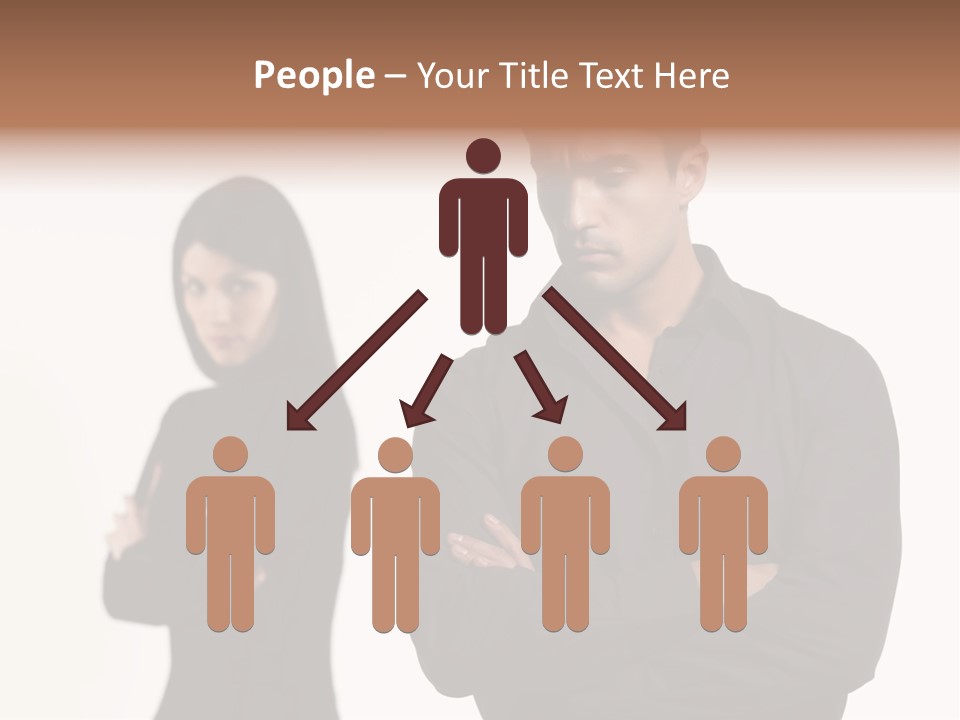 Fat Sleeping Cutout PowerPoint Template