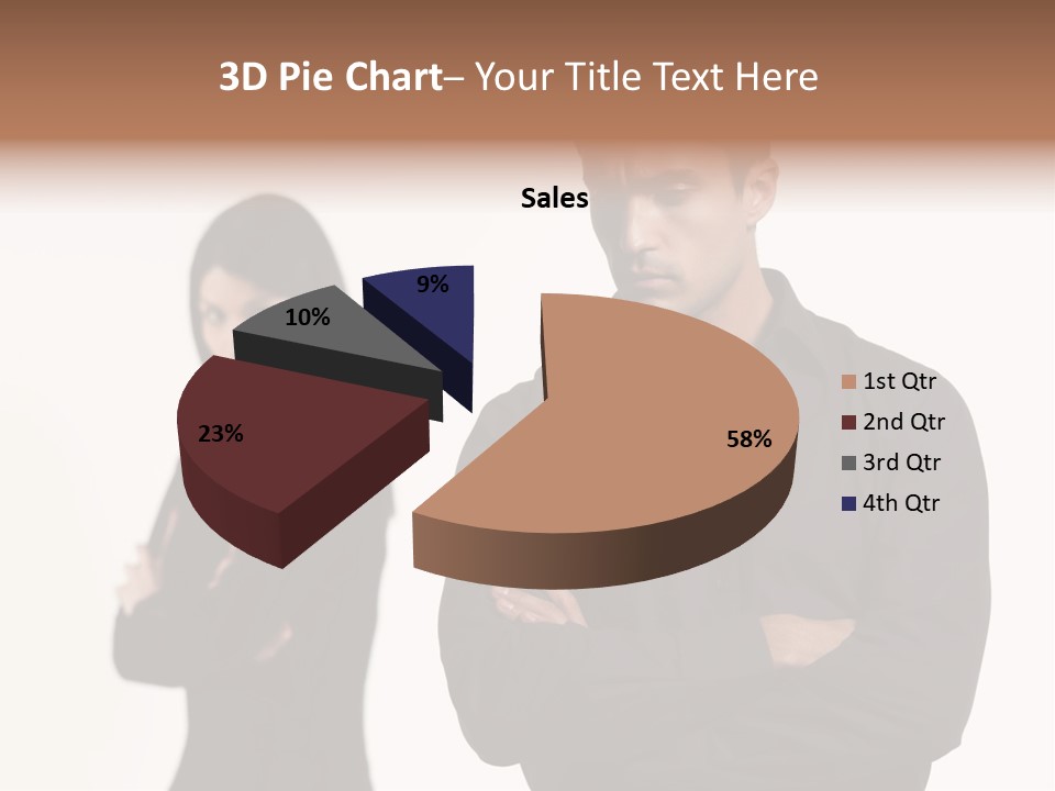 Fat Sleeping Cutout PowerPoint Template