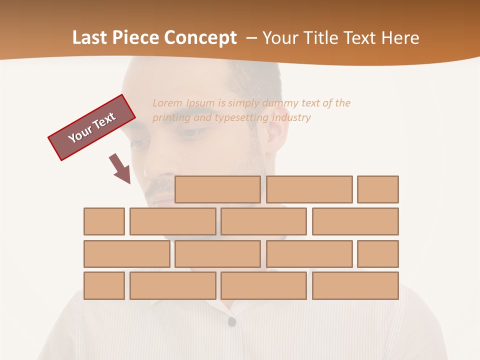 Male Overweight Sleeping PowerPoint Template