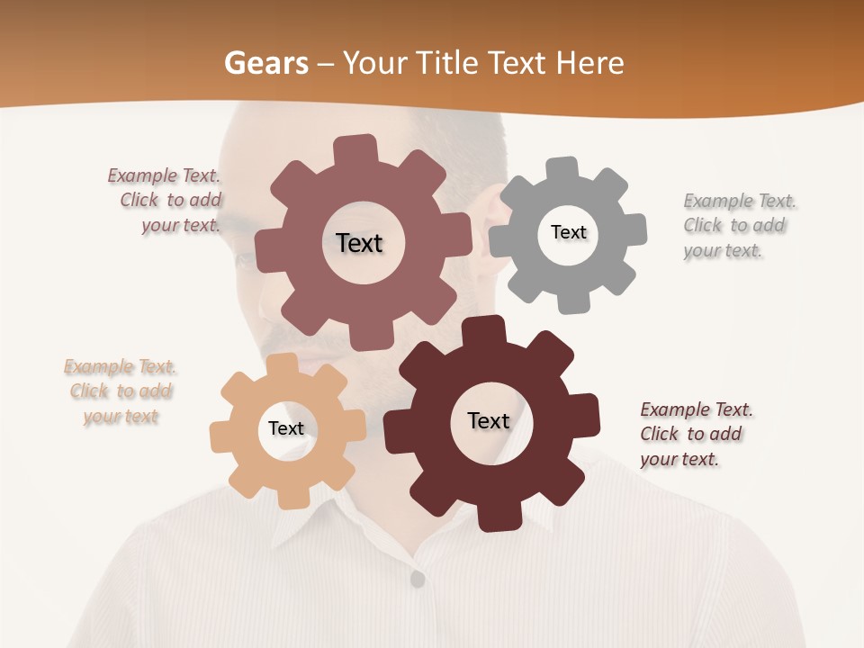 Male Overweight Sleeping PowerPoint Template