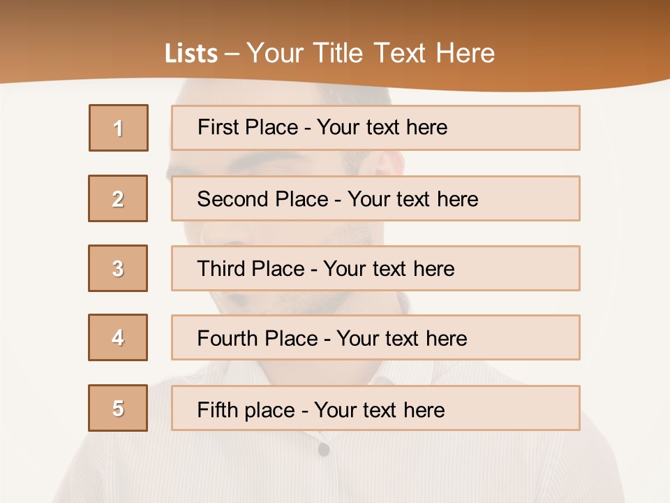 Male Overweight Sleeping PowerPoint Template