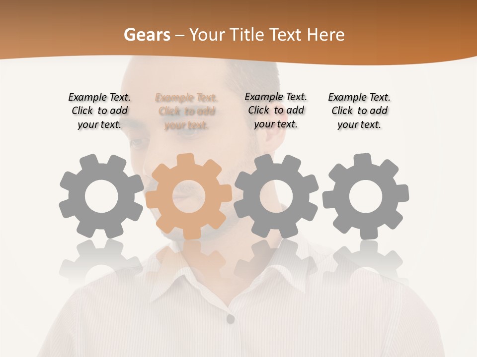 Male Overweight Sleeping PowerPoint Template