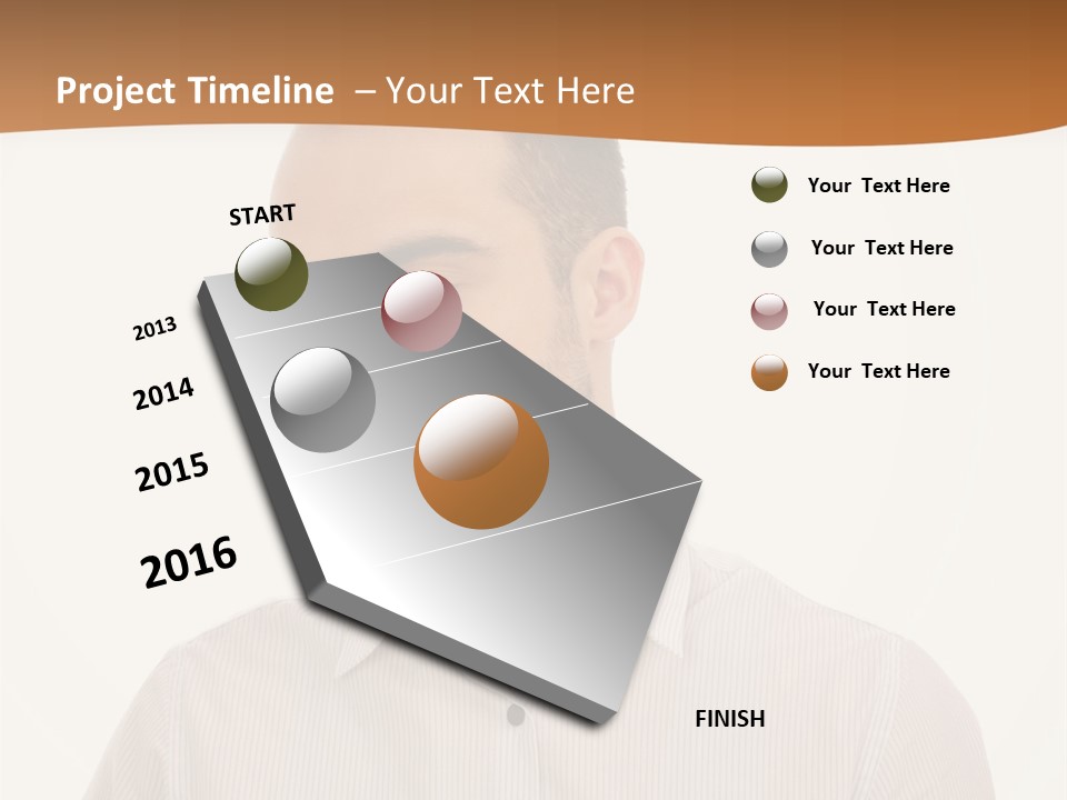 Male Overweight Sleeping PowerPoint Template