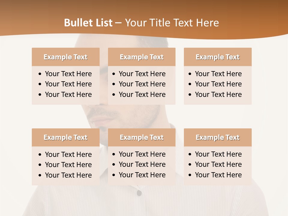Male Overweight Sleeping PowerPoint Template