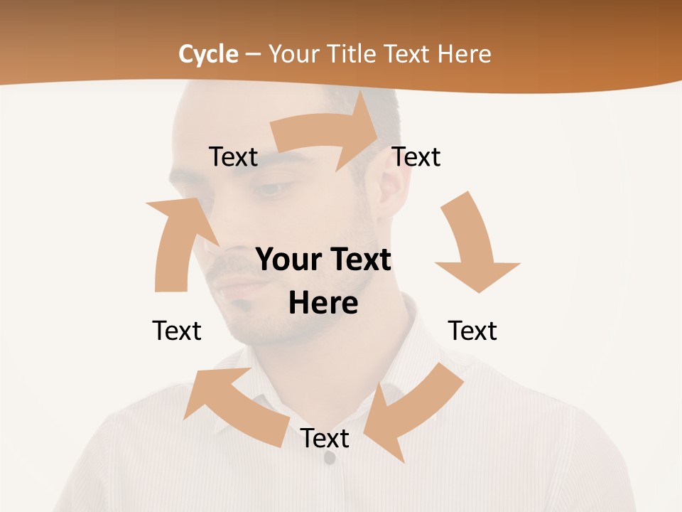 Male Overweight Sleeping PowerPoint Template