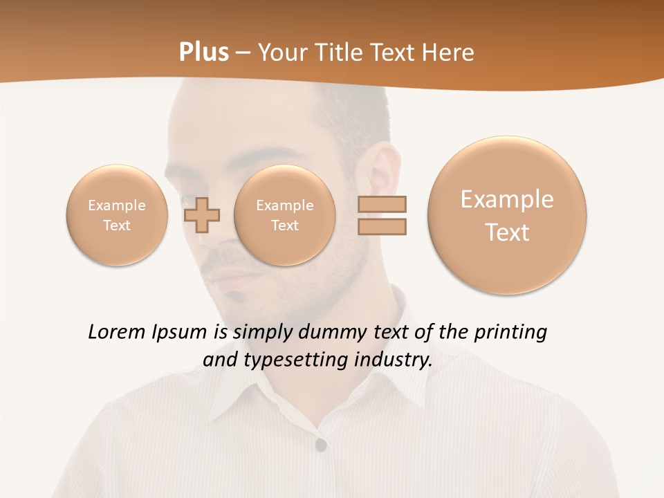Male Overweight Sleeping PowerPoint Template