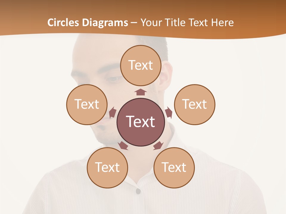 Male Overweight Sleeping PowerPoint Template