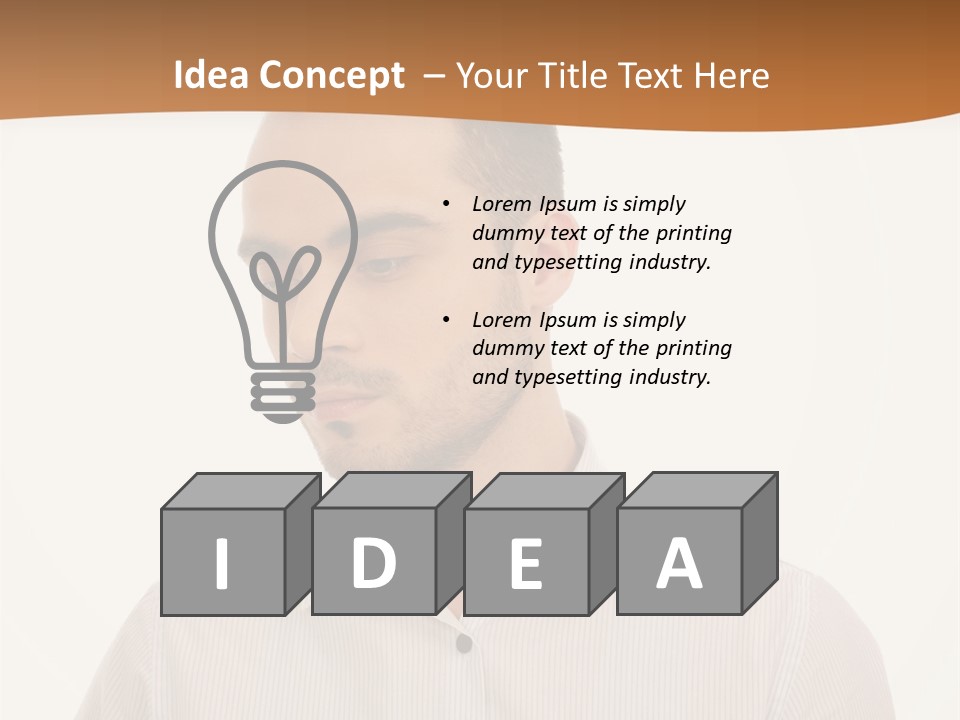 Male Overweight Sleeping PowerPoint Template