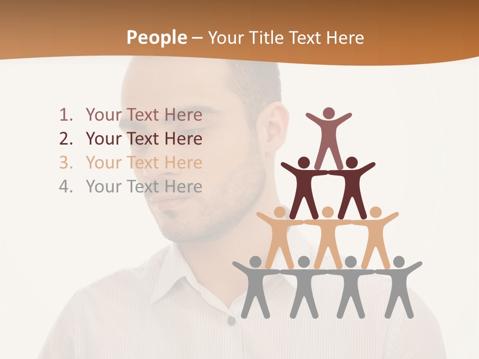 Male Overweight Sleeping PowerPoint Template