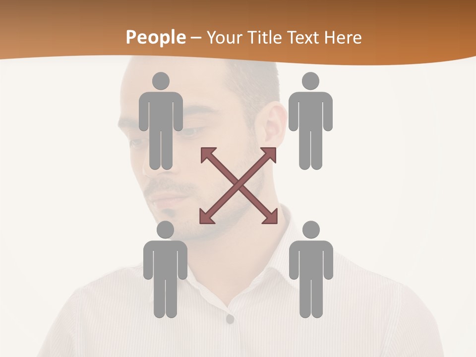 Male Overweight Sleeping PowerPoint Template