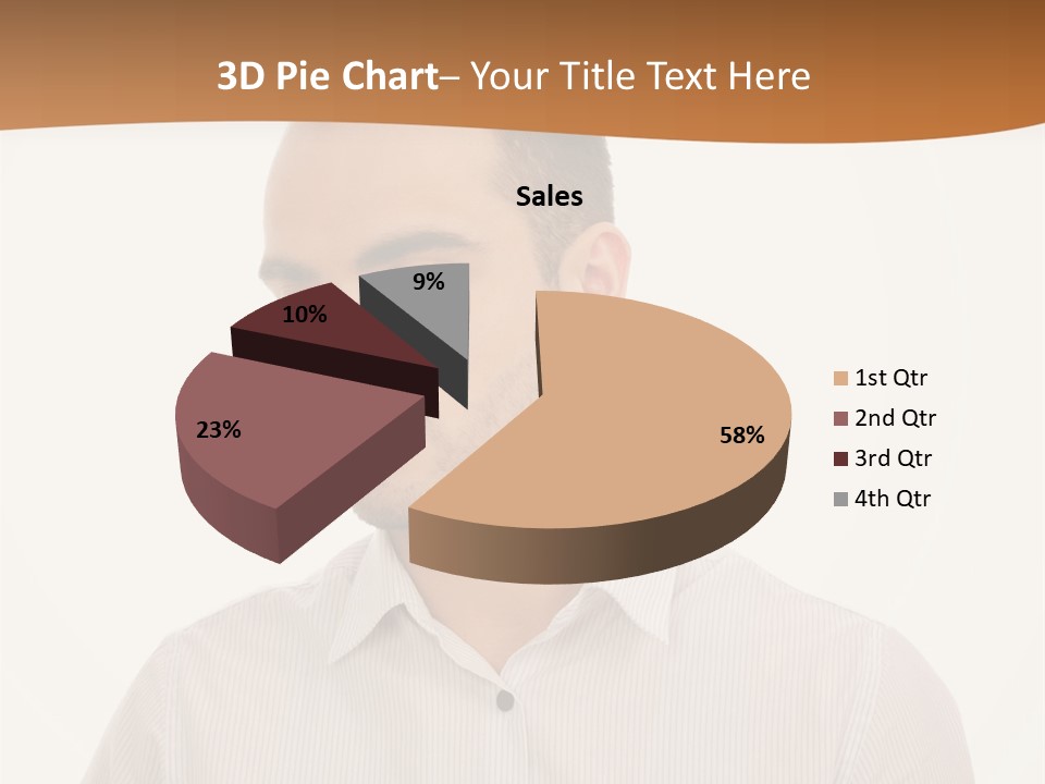 Male Overweight Sleeping PowerPoint Template