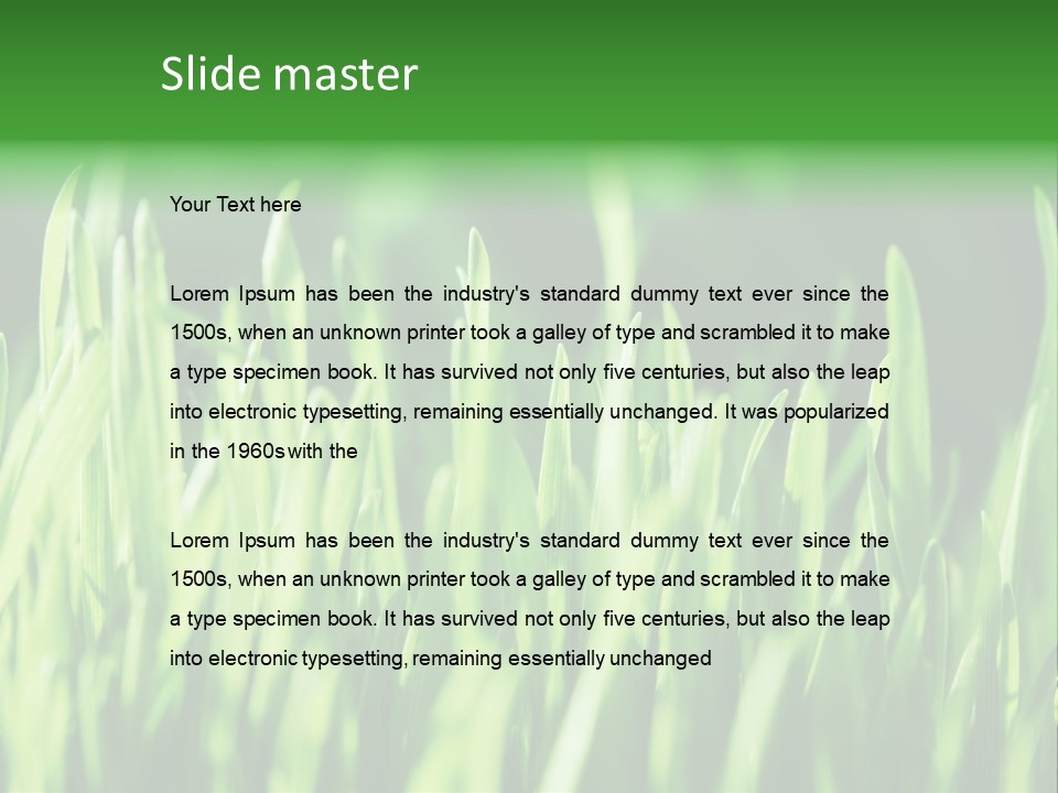 Male Stocky Snoring PowerPoint Template