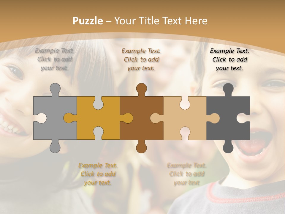 Plump Illustration Kid PowerPoint Template