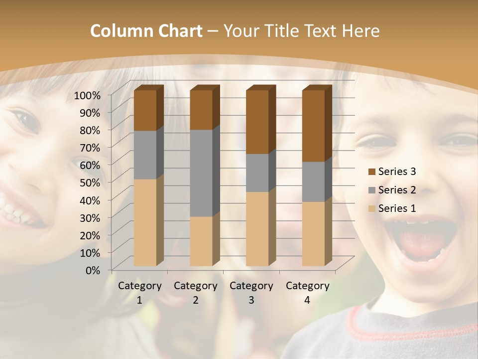 Plump Illustration Kid PowerPoint Template
