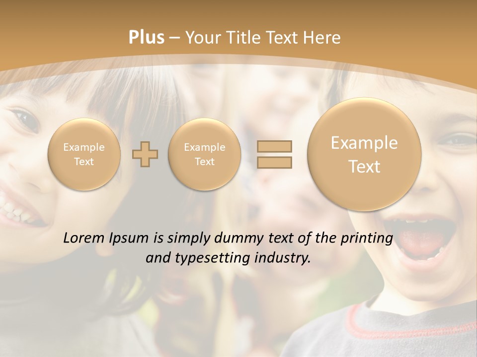 Plump Illustration Kid PowerPoint Template