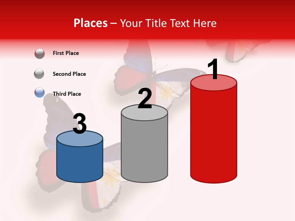 Spring Flying People PowerPoint Template