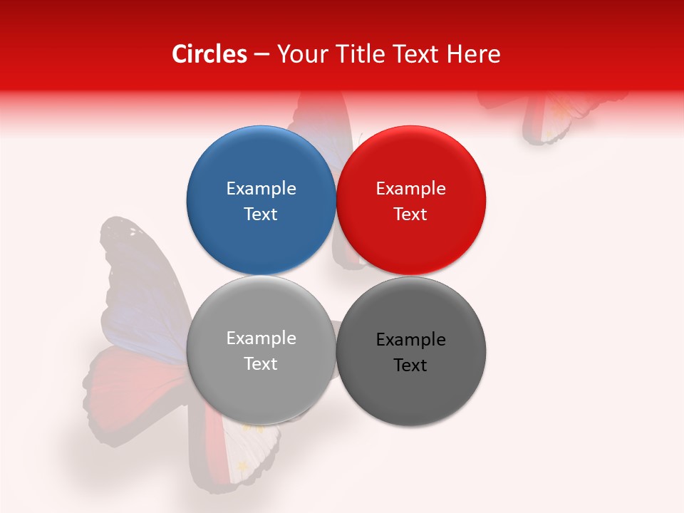 Spring Flying People PowerPoint Template