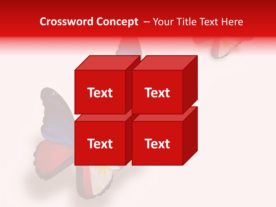 Spring Flying People PowerPoint Template