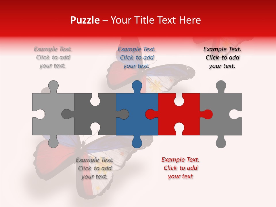 Spring Flying People PowerPoint Template