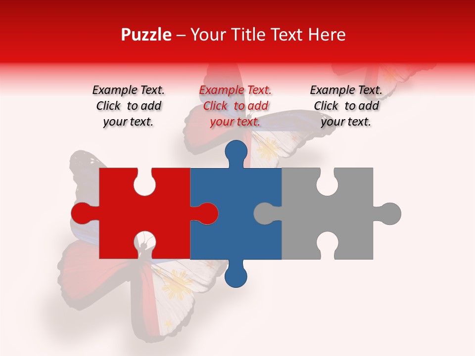 Spring Flying People PowerPoint Template