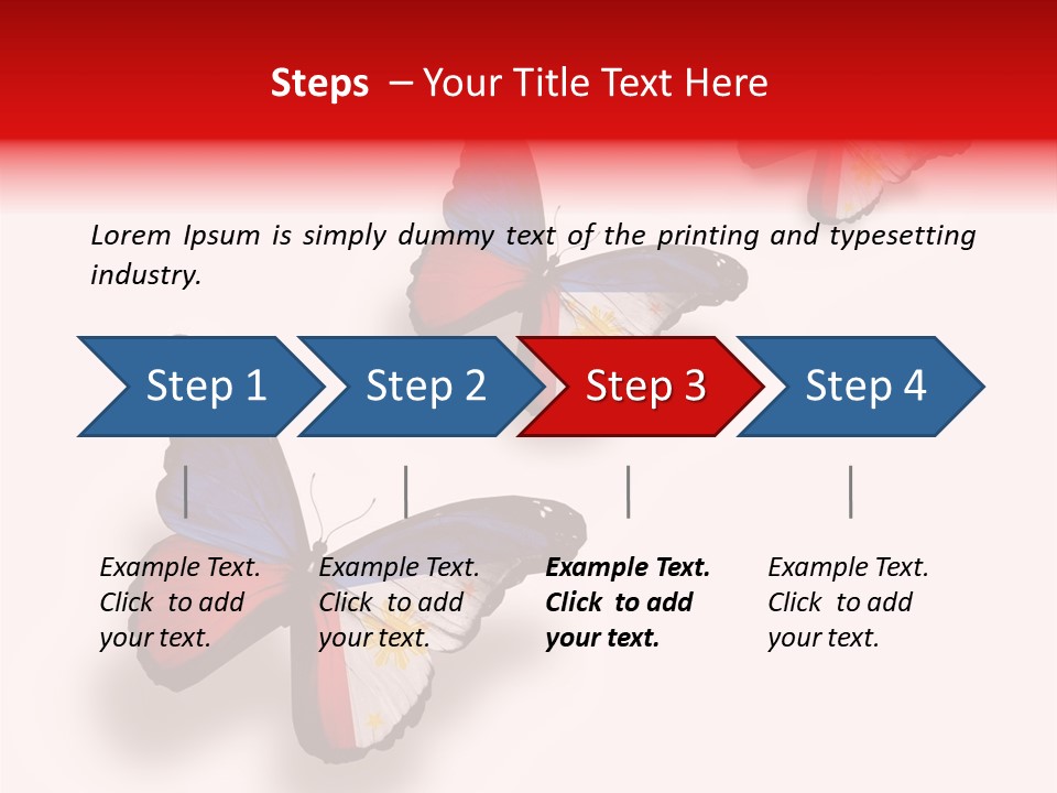 Spring Flying People PowerPoint Template