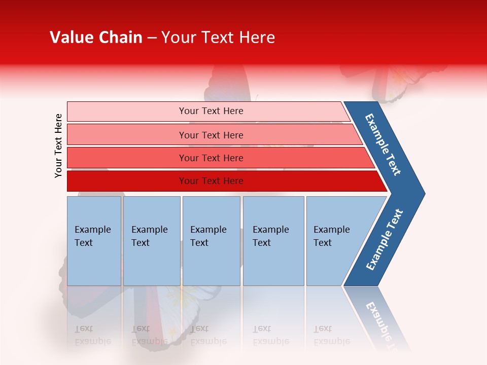 Spring Flying People PowerPoint Template